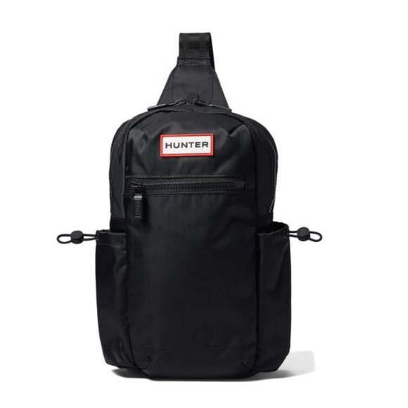 Hunter Nylon Rider One Shoulder Backpack, Black main image 4
